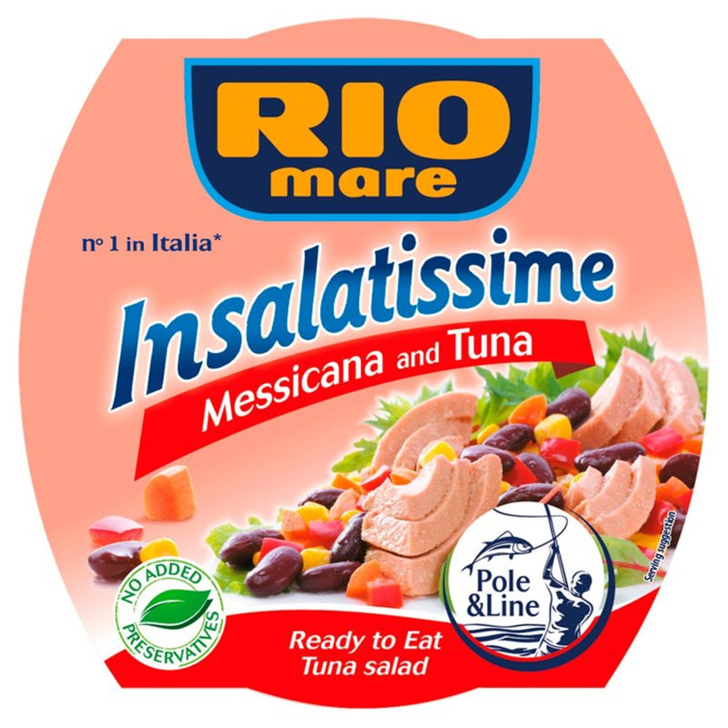 Rio Mare Tuna Salad Mexican Style | Pack of 6 x 160g Global Snacks