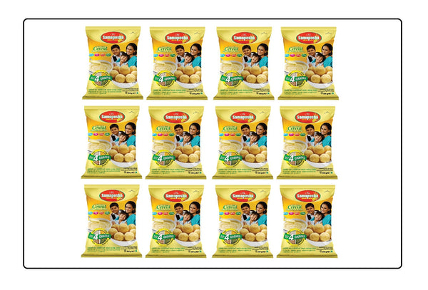 Samaposha Powder Pre Cooked Breakfast Cereal for Children & Adults 200g Each - Pack of 12 Global Snacks