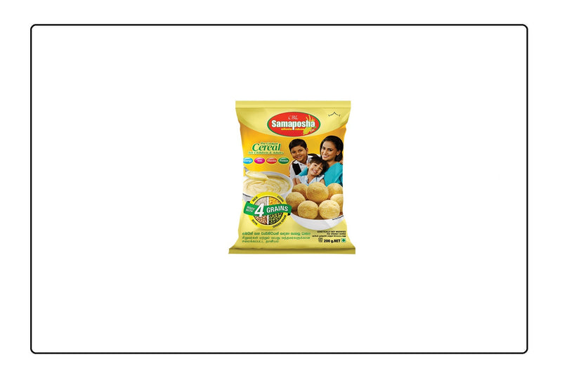 Samaposha Powder Pre Cooked Breakfast Cereal for Children & Adults 200g Each - Pack of 26 Global Snacks
