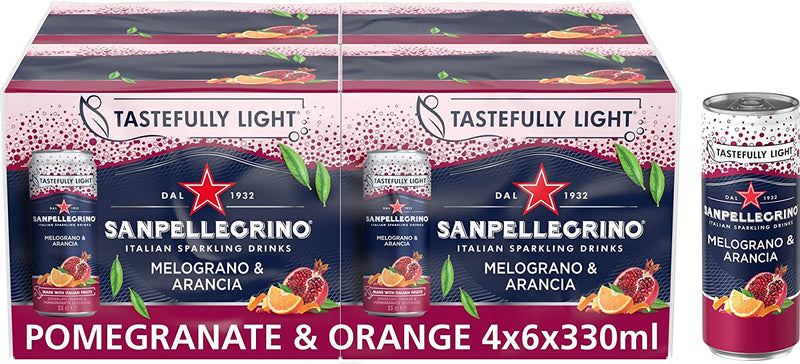 San Pellegrino Pomegranate & Orange 24x330ml Global Snacks