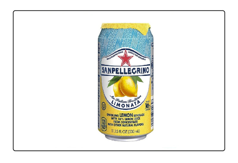 Sanpellegrino Lemon Cans 24 Pack (330ml x 24) Global Snacks