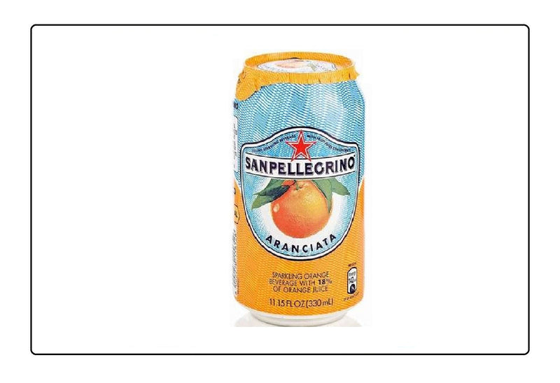 Sanpellegrino Orange Cans 24 Pack (330ml x 24) Global Snacks
