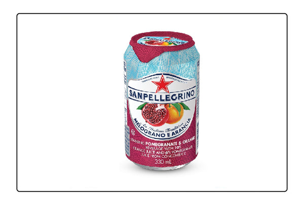 Sanpellegrino Pomegranate Cans 24 Pack (330ml x 24) Global Snacks