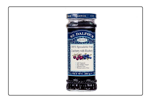 St. Dalfour Cranberry with Blueberry Spread 6 Pack (284g x 6) Global Snacks