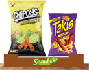 Takis Fuego Hot Chilli Spicy 55g (Pack of 3) | Chipoys Tortilla Chips, Chilli & Lime Flavour (Pack of 3) Global Snacks