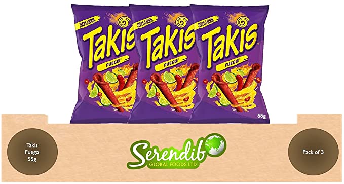 Takis fuego 55 gram 3 pack Global Snacks