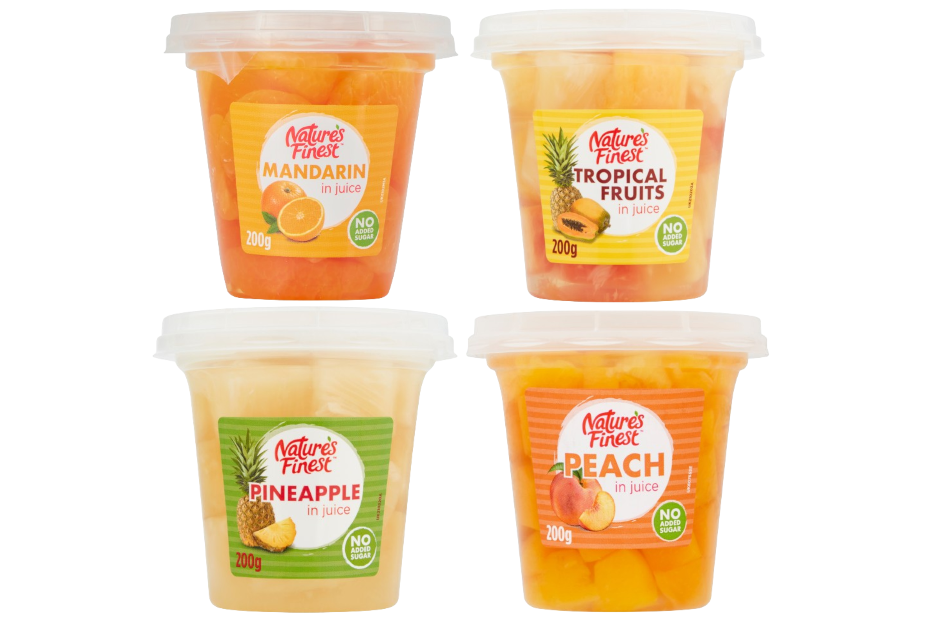 Nature's Finest Mix Pack Tropical Fruits, Mandarin, Peach and Pineaple