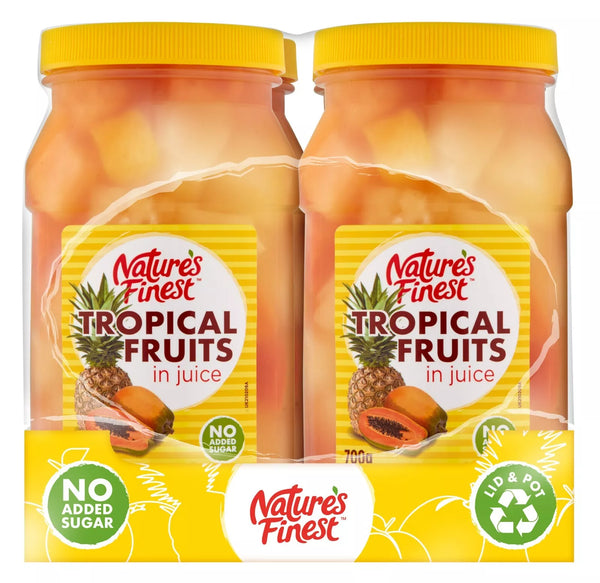 Nature's Finest Tropical Fruits In Juice 700g x 2