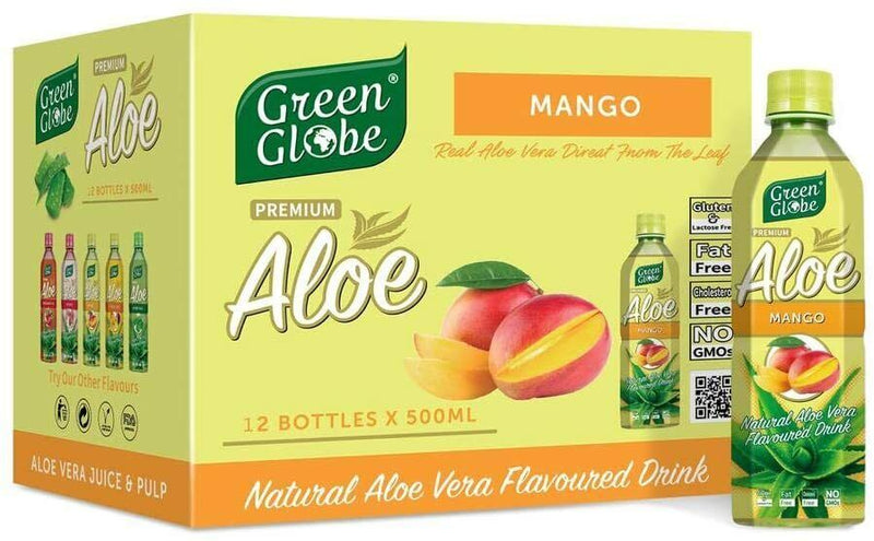 Green Globe Aloe Vera with Mango Flavour 500ml X 20