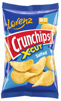 Lorenz Crunch-Chips X-Cut Salted 130g X 10