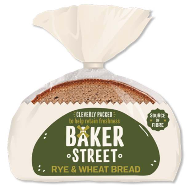 Baker Street Rye & Wheat Bread 500g X 9pcs