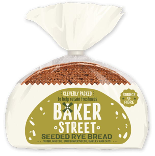 Baker Street Seeded Rye Bread 500g X 9pcs
