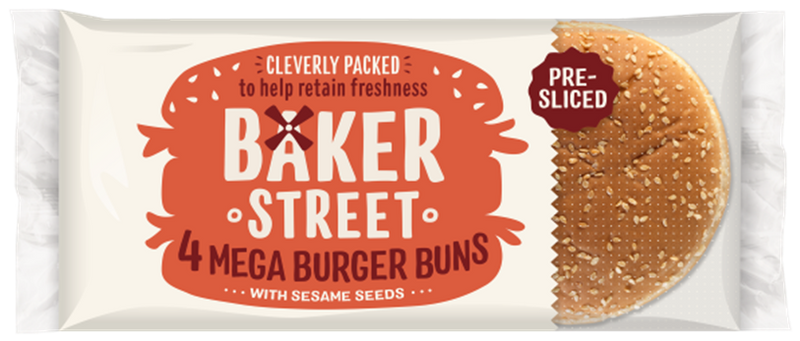 Baker Street 4 Seeded Mega Buns 7 pack